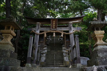 神社の鳥居（荒砂神社） 