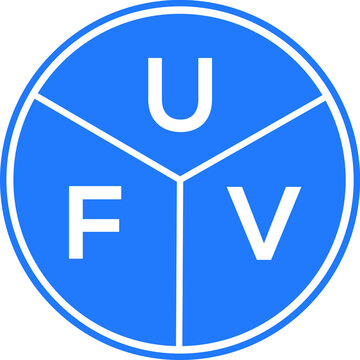 UFV letter logo design on black background. UFV  
 creative initials letter logo concept. UFV letter design.
