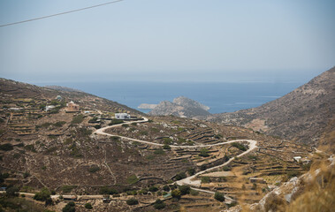 Sa Michalis Saint Michael village, at the north side Apano Meria of Syros island, Cyclades, Greece