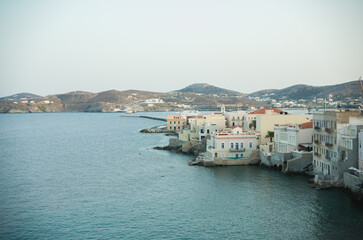 The Greek island of Syros has Venetian architecture, a reminder of the island's history when it was ruled by Venice in the 14th century