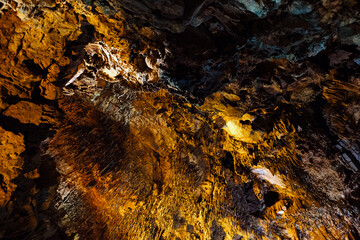 Rocky abstract texture background. Wallpaper stalactites background