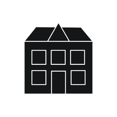 house Icon silhouette for website, symbol presentation