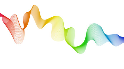 Abstract backdrop with wave gradient lines