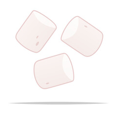 Marshmallow vector isolated illustration design