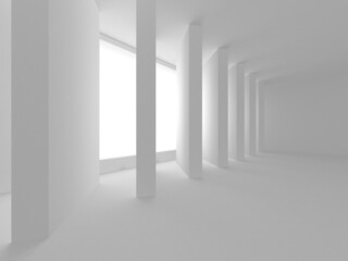 White Modern Background. Abstract Building Concept