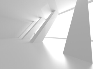 Obraz premium White Modern Background. Abstract Building Concept