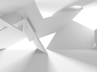White Modern Background. Abstract Building Concept