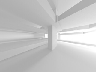 Obraz premium Abstract White Architecture Design Concept