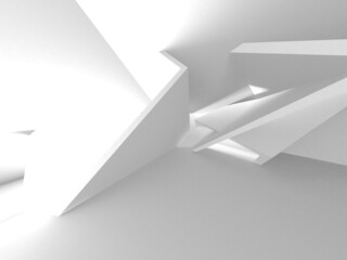 Abstract White Architecture Design Concept