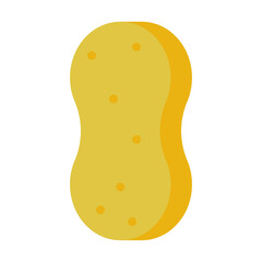 Shower washcloth vector cartoon illustration isolated on a white background.