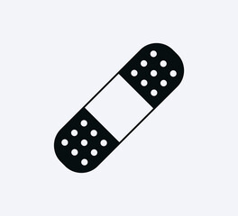 Plaster icon vector logo design