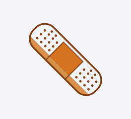 Plaster icon vector logo design
