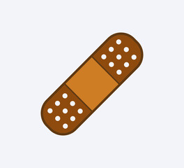 Plaster icon vector logo design