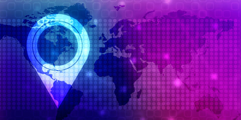 2d rendering Red map pointer