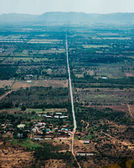 beautiful blue sky high peak mountains guiding for backpacker camping at
Khok Salung Railway Bridge, Phu Sap Lek, Khao Phraya Doenthong Viewpoint, Lopburi, Thailand.