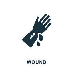 Wound icon. Simple element from healthcare collection. Creative Wound icon for web design, templates, infographics and more