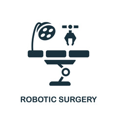 Robotic Surgery icon. Simple element from healthcare innovations collection. Creative Robotic Surgery icon for web design, templates, infographics and more