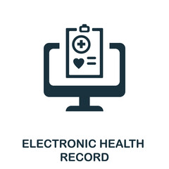 Electronic Health Record icon. Simple element from healthcare innovations collection. Creative Electronic Health Record icon for web design, templates, infographics and more