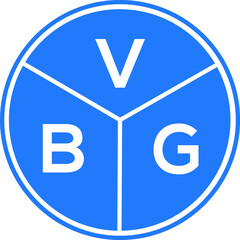VBG letter logo design on white background. VBG  creative circle letter logo concept. VBG letter design.