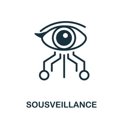 Sousveillance icon. Simple element from healthcare innovations collection. Creative Sousveillance icon for web design, templates, infographics and more