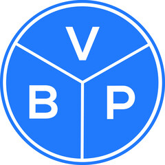 VBP letter logo design on white background. VBP  creative circle letter logo concept. VBP letter design.