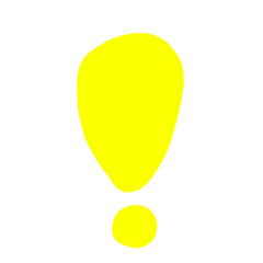 黄色いビックリマーク
