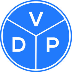 VDP letter logo design on white background. VDP  creative circle letter logo concept. VDP letter design.