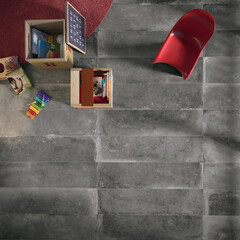 Modern interior design of room with elegant tiles, seamless, luxurious interior background.