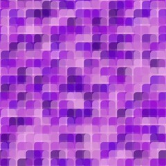 Seamless rounded pixel art clouds texture. Vector blue sky background