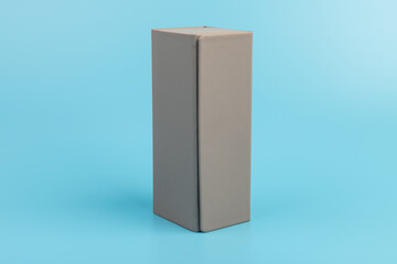 Gray empty rectangular box for branding, presentation and mockup