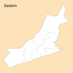 Obraz premium High Quality map of Eastern is a region of Zambia
