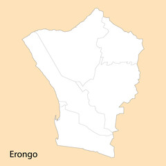 High Quality map of Erongo is a region of Namibia