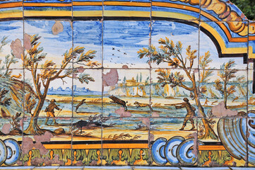 Napoli, il Chiostro del Monastero di Santa Chiara