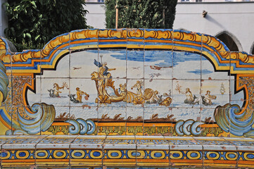 Napoli, il Chiostro del Monastero di Santa Chiara