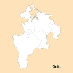 High Quality map of Geita is a region of Tanzania