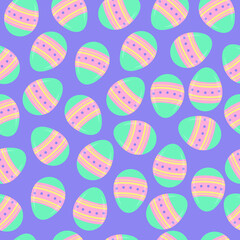 seamless pattern of cute eggs,Easter pattern with eggs. Perfect for design, decoration