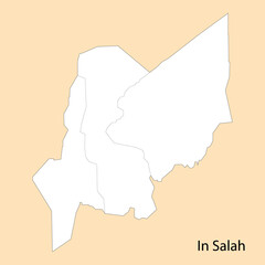 High Quality map of In Salah is a province of Algeria