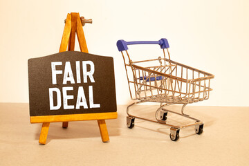 fair trade word written on wood block. fair trade text on wooden table for your desing, concept.