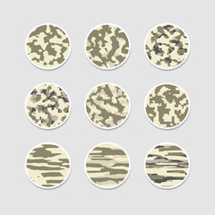 Camouflage abstract cover highlight story