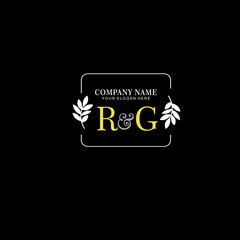RG Beauty vector initial logo art  handwriting logo of initial signature, wedding, fashion, jewelry, boutique, floral