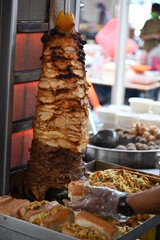 Kuching, Sarawak Malaysia - April 5th 2022:The Malay Ramadan Bazaar (Pasar Ramadan) in Malaysia, with lots of delicacies, under New Norm