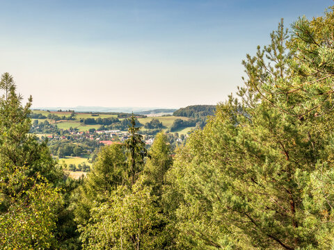 Kohlbergaussicht in der S&auml;chsischen Schweiz - Aussicht Richtung Bielatal