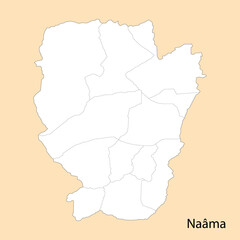 High Quality map of Naama is a province of Algeria