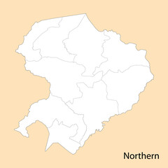 High Quality map of Northern is a region of Zambia