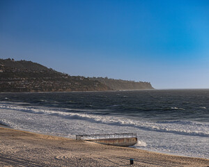 Pier near the sea on a sunny day