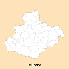 High Quality map of Relizane is a province of Algeria