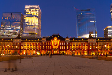 Fototapeta na wymiar 東京駅　夜景