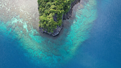 Aerial shot of Romblon, an archipelagic province of the Philippines located in Mimaropa region.