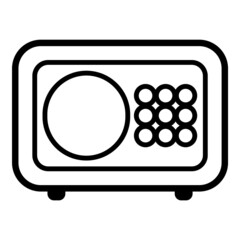 Safe Flat Icon Isolated On White Background