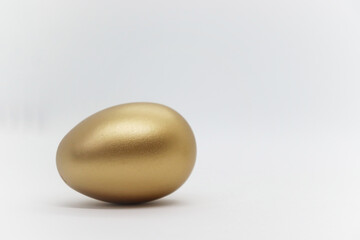 Beautiful golden easter egg from squirrel